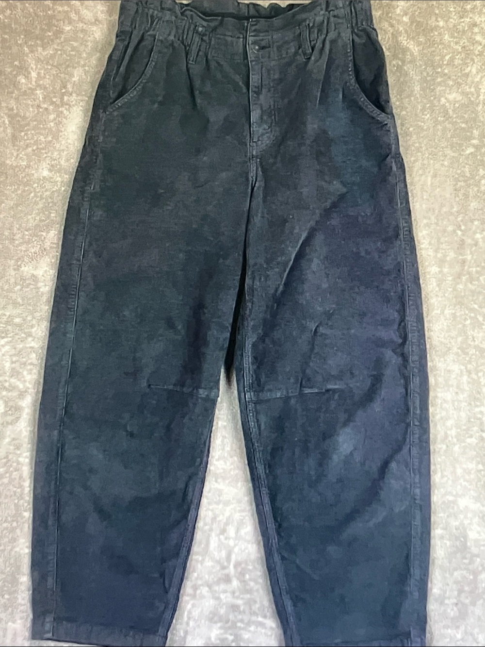 Men's Black Casual Tapered Pants